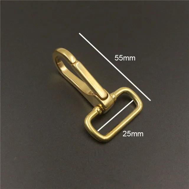 1 piece Solid brass snap hook swivel leash clip