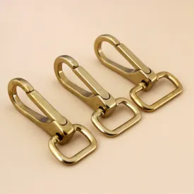 1 piece Solid brass snap hook swivel leash clip