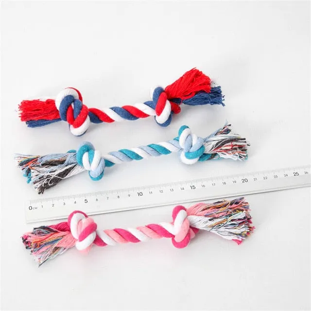 1pcs Bite Resistant Pet Dog Chew Toys for Small Dogs Cleaning Teeth Puppy Dog Rope Knot Ball Toy Playing Animals Dogs Toys Pets