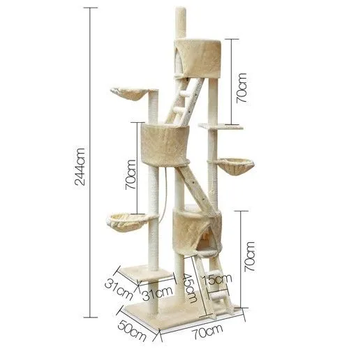 244cm Beige Jumbo Scratcher