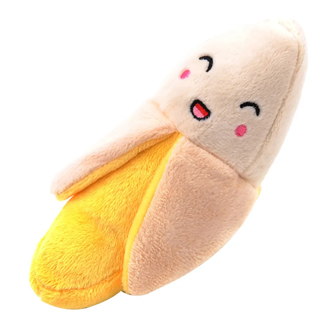 Animals Cartoon Dog Toys Stuffed Squeaking Pet Toy Cute Plush Puzzle