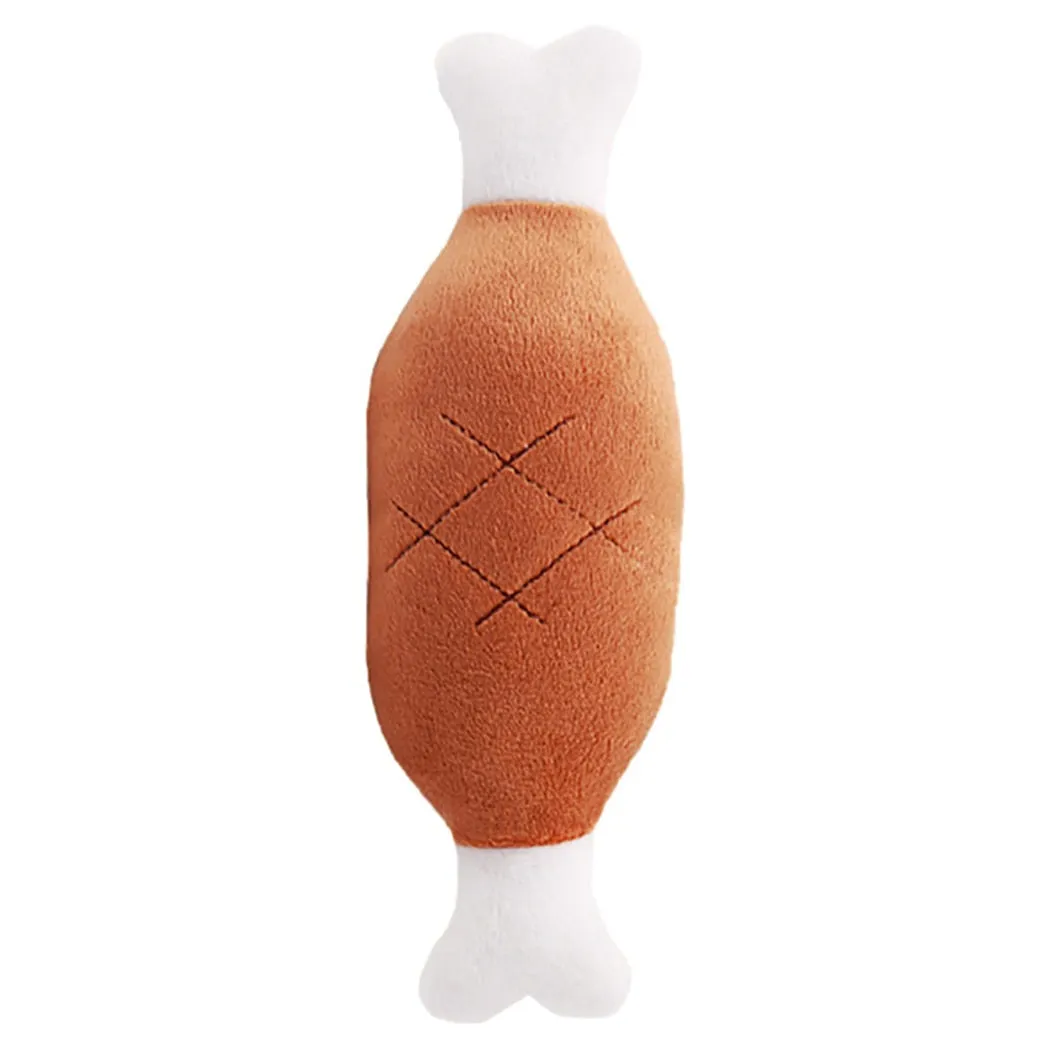 Animals Cartoon Dog Toys Stuffed Squeaking Pet Toy Cute Plush Puzzle