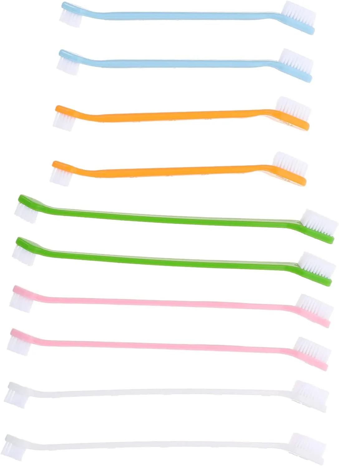 balacoo 10Pcs pet toothbrush pet oral care tooth brush for dogs cat dental brush cat toothbrush dog chew toothbrush cat toothpaste oral care kit pet supplies nylon kitten dog paw print