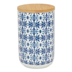 Blue Tile Pet Treat Canister - 4.5 Cup Capacity