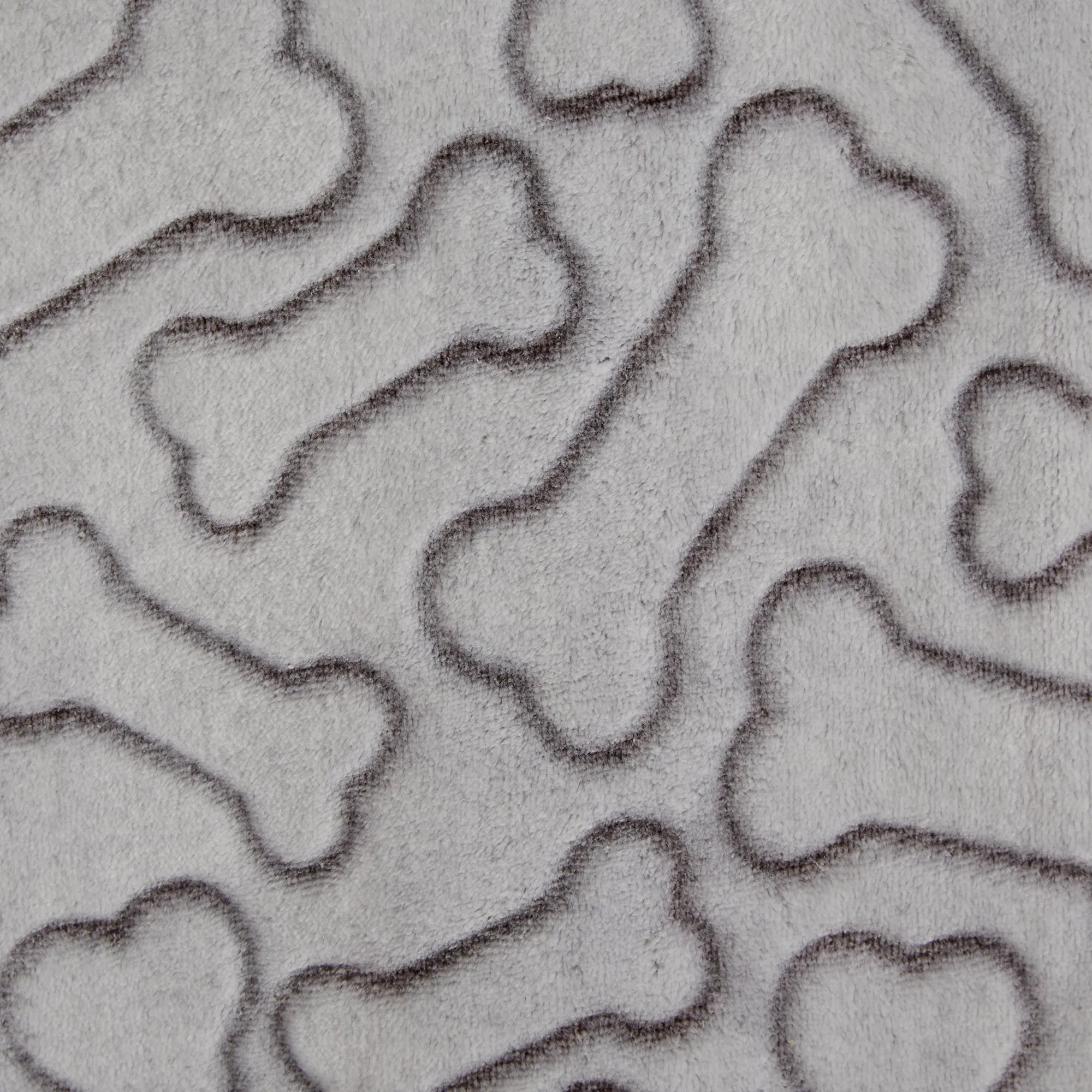 Bone Dry Fleece Pet Blanket, Embossed Bone Print, Taupe - 36x48"