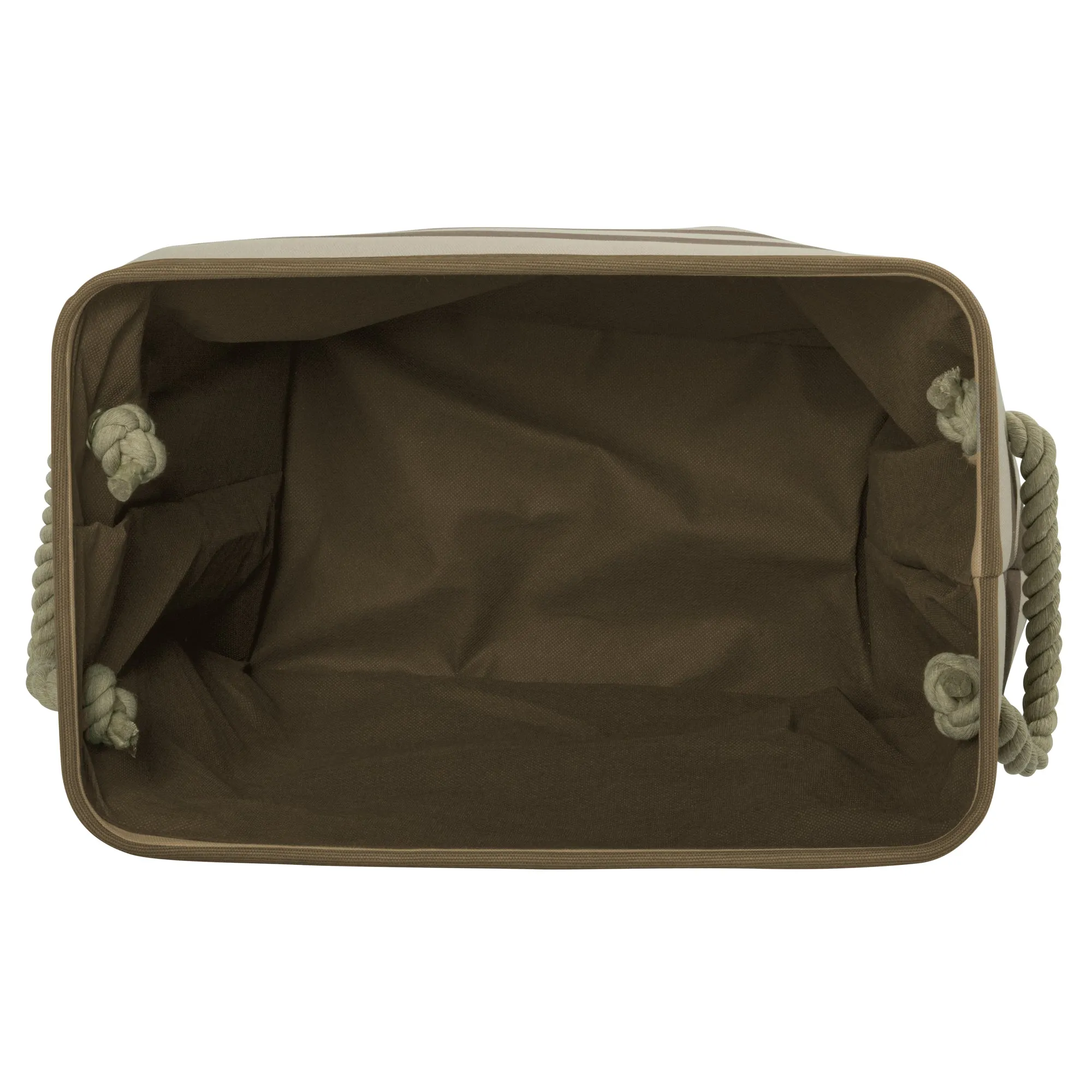 Bone Dry Pet Storage Bin, Striped Paw Patch, Brown, Medium - 16x10x12"