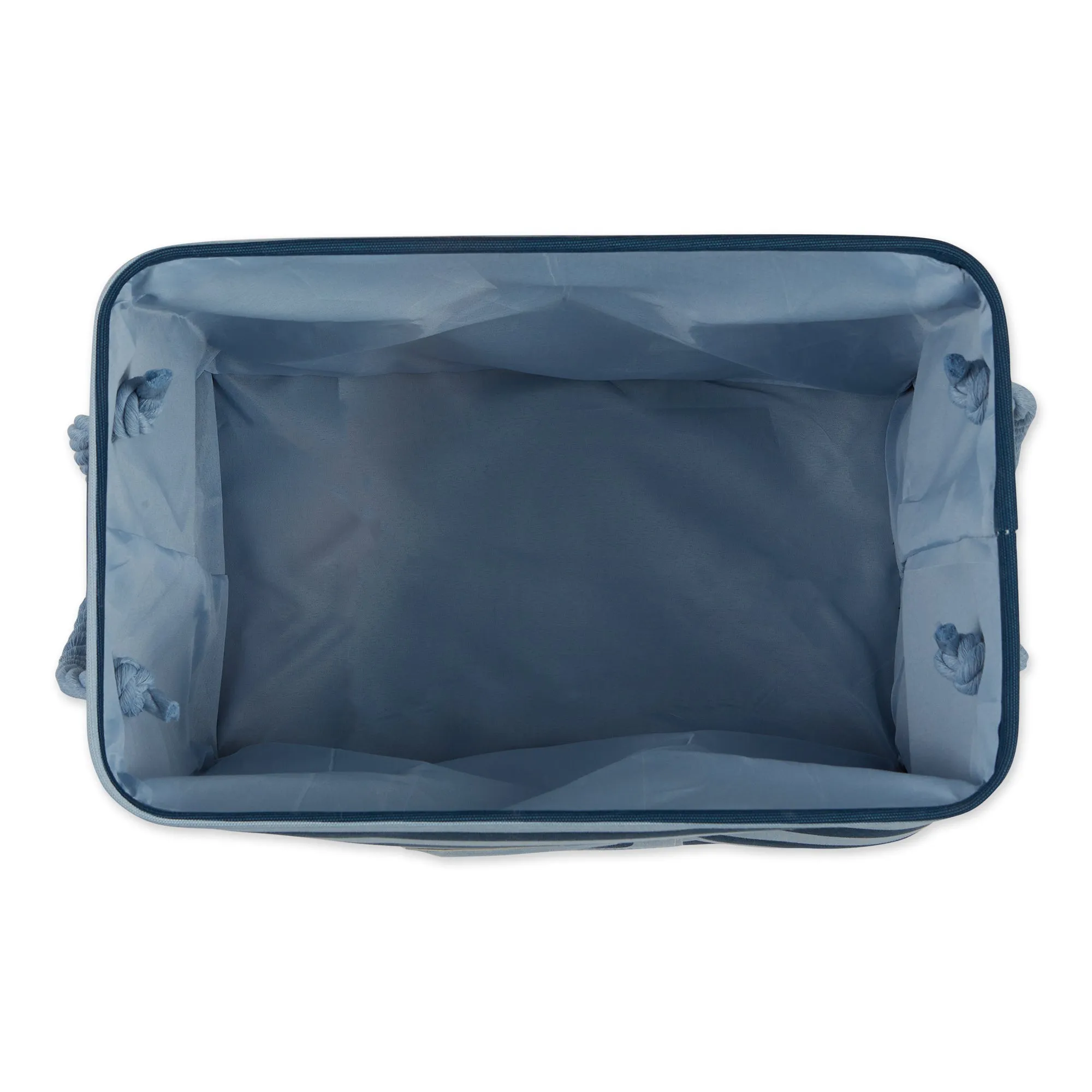 Bone Dry Pet Storage Bin, Striped Paw Patch, Dark Navy, Medium - 16x10x12"