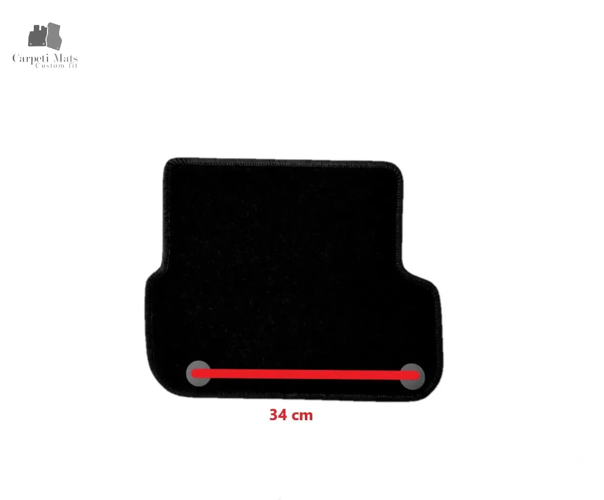 Carpet Car Floor Mats Velour for Audi A6 (C6) 05.2004-08.2011 -distance between fixings on one rear mat 34 cm-