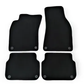 Carpet Car Floor Mats Velour for Audi A6 (C6) 05.2004-08.2011 -distance between fixings on one rear mat 34 cm-
