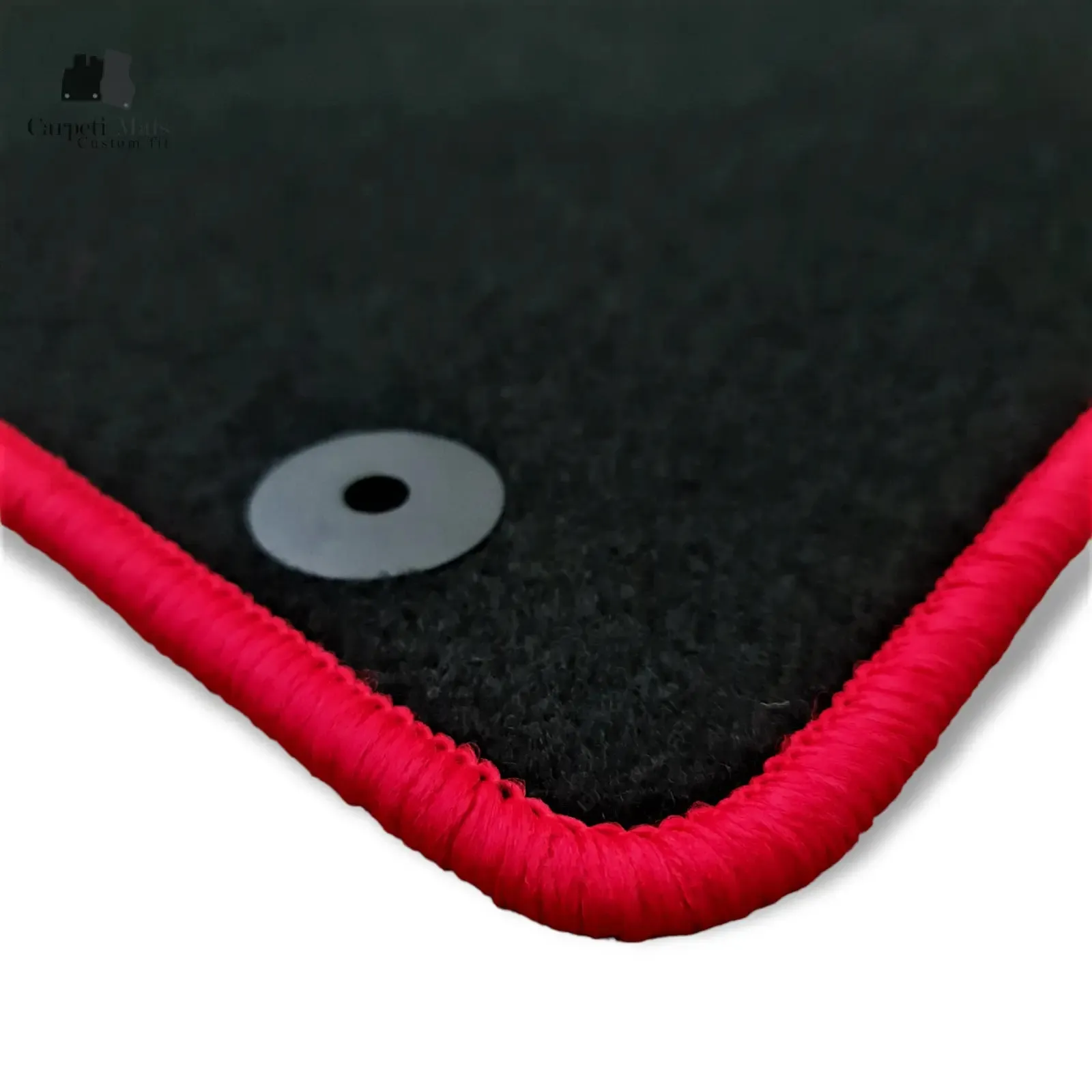 Carpet Car Floor Mats Velour for Audi TT 1998-06.2006 red QUATTRO