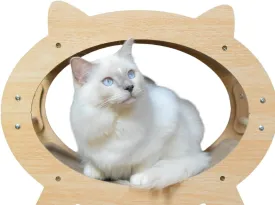 Catli-Cat Scratcher Lounge Bed - 2 Level Cat House Scratcher for Cats & Kittens - Minimalist Design Replaceable Cardboard Panels MDF Wood