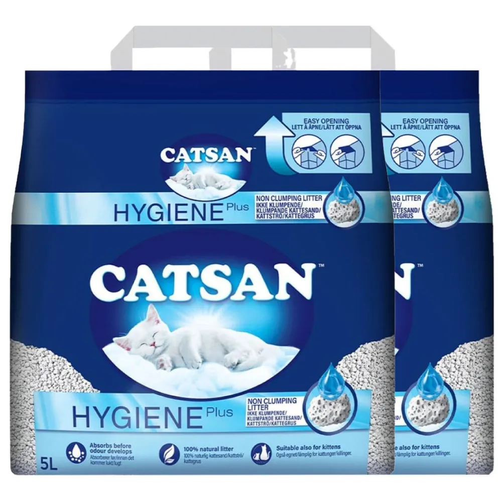 Catsan Hygiene Plus Unscented Non Clumping 100% Natural Cat Litter