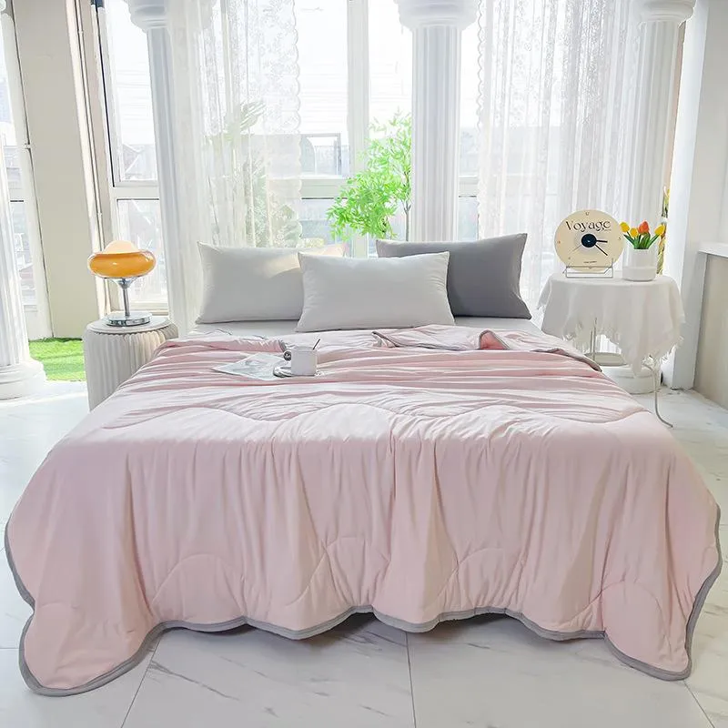 Cooling Ice Silk Summer Comforter machine washable