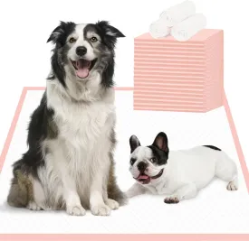 Dog Pee Pads Extra Large 30"  36" - 25 Count, Heavy Duty XXL Puppy Pads, Unscented Pink Dog Pads, Super Absorbent & Leak-Proof Potty Pads for Doggies