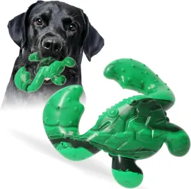 Dog Toys for Aggressive Chewers, Dog Toys for Medium Large Dogs, Tough Nylon Dog Chew Toys with Bacon Flavor, Chew Toys for Aggressive Chewers, Green