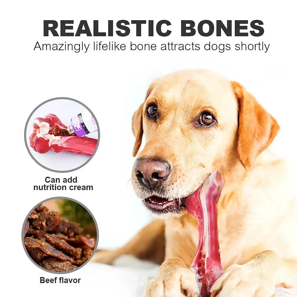 Dog Toys for heavy Chewers Toys for Large Breed Aggressive Chewers Tough Dog Teething Toys for Pet Teeth Cleaning, Natural Rubber Interactive Dog Toys for Boredom