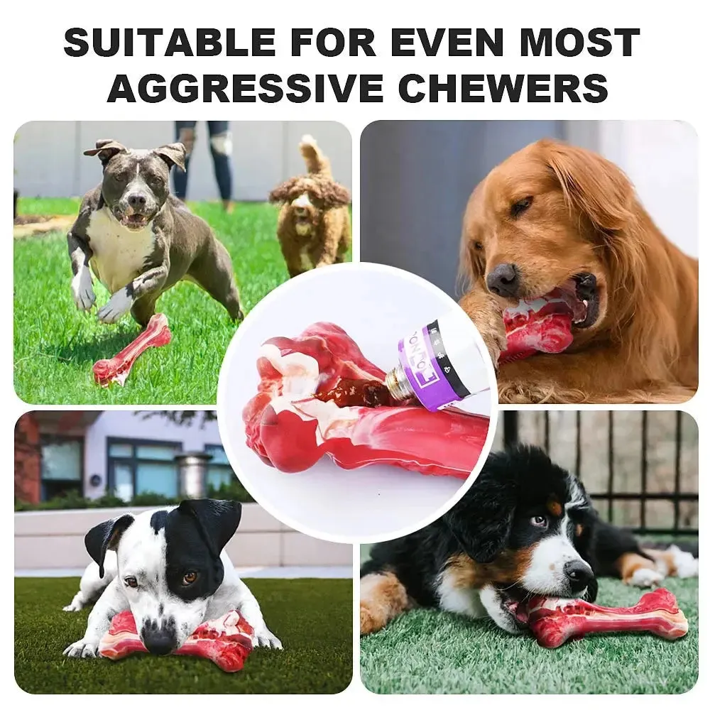 Dog Toys for heavy Chewers Toys for Large Breed Aggressive Chewers Tough Dog Teething Toys for Pet Teeth Cleaning, Natural Rubber Interactive Dog Toys for Boredom