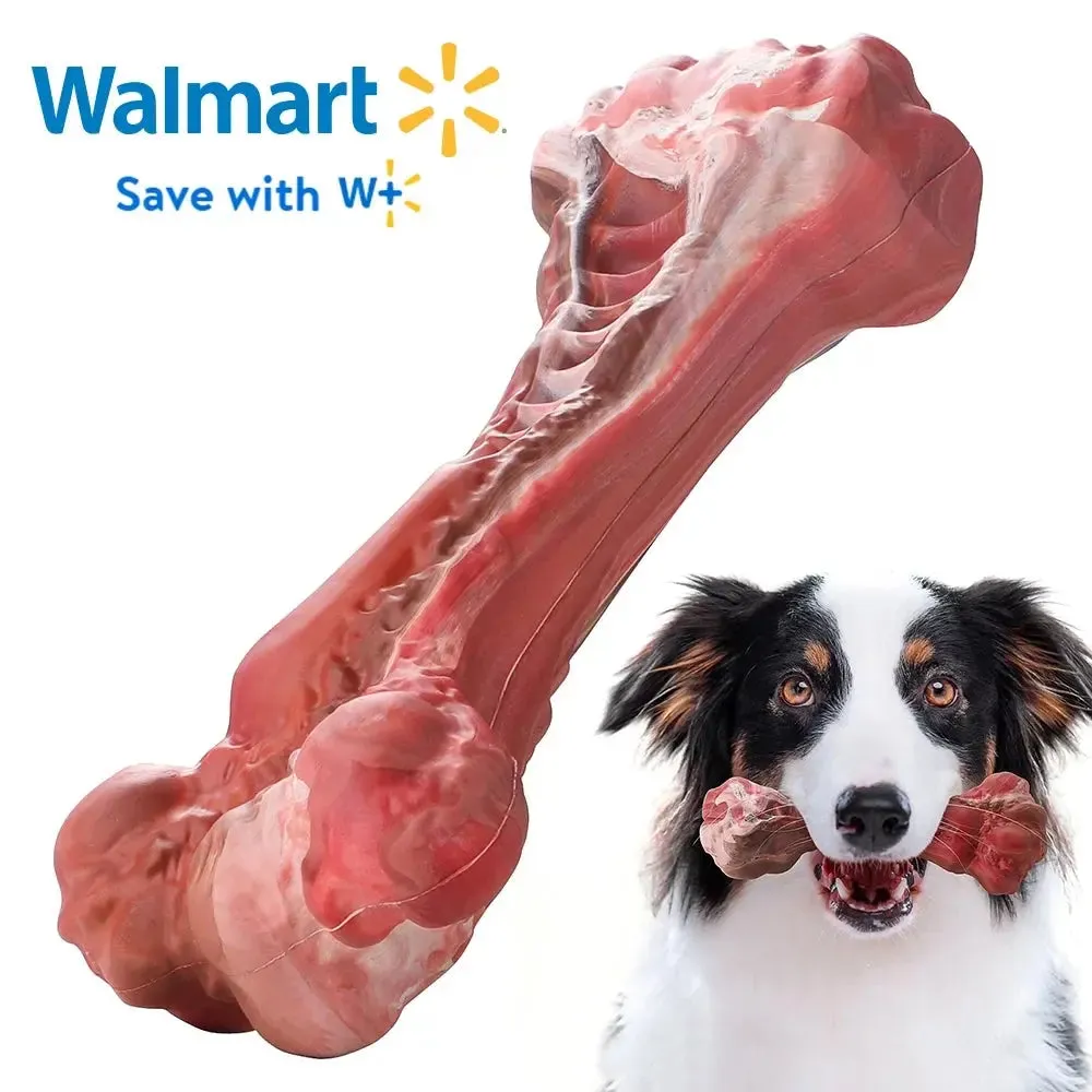 Dog Toys for heavy Chewers Toys for Large Breed Aggressive Chewers Tough Dog Teething Toys for Pet Teeth Cleaning, Natural Rubber Interactive Dog Toys for Boredom
