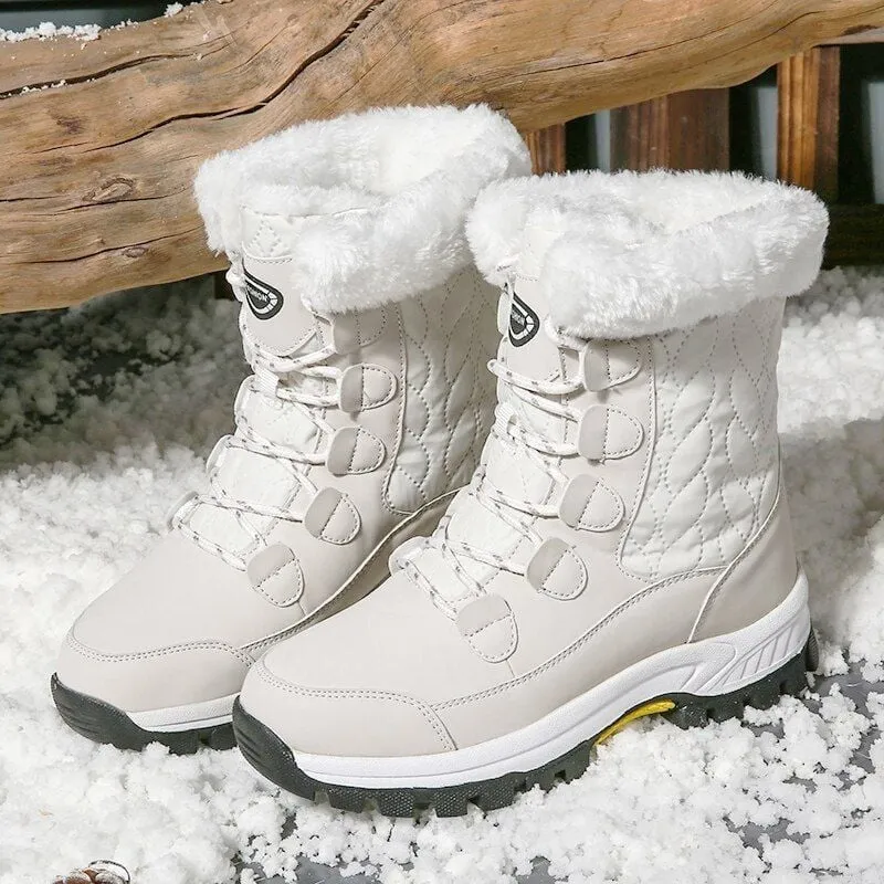 Dyavor Snow Boots Women Winter Keep Warm Water-proof Shoes