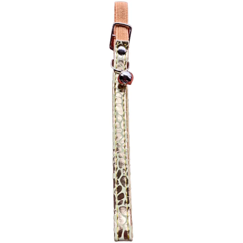 Elastic Cat Collar Animal Print 4 Pack
