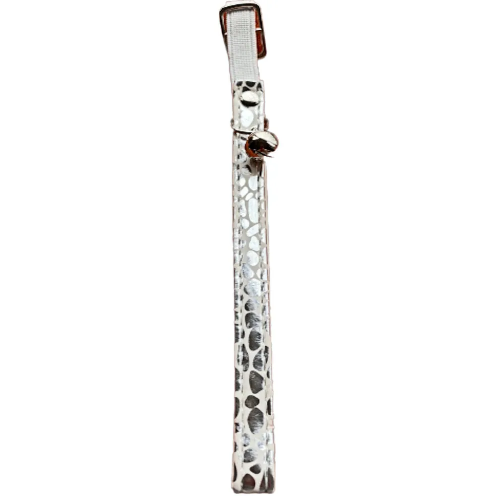 Elastic Cat Collar Animal Print 4 Pack