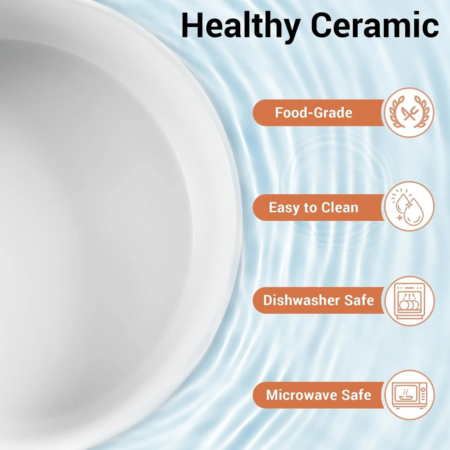 Elevated Dog Bowls, Ceramic Raised Dog Bowl Set with Anti-Slip and Non-Tip Metal Stand, 2 Pack Pet Food and Water Feeding Bowls for Small and Medium Dogs (White,3.5 Cups)
