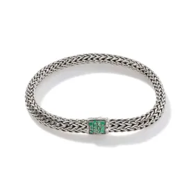 Icon Bracelet, Sterling Silver, Blue Sapphire Pavé, 6.5MM - BBS90422RVBLS2BSP