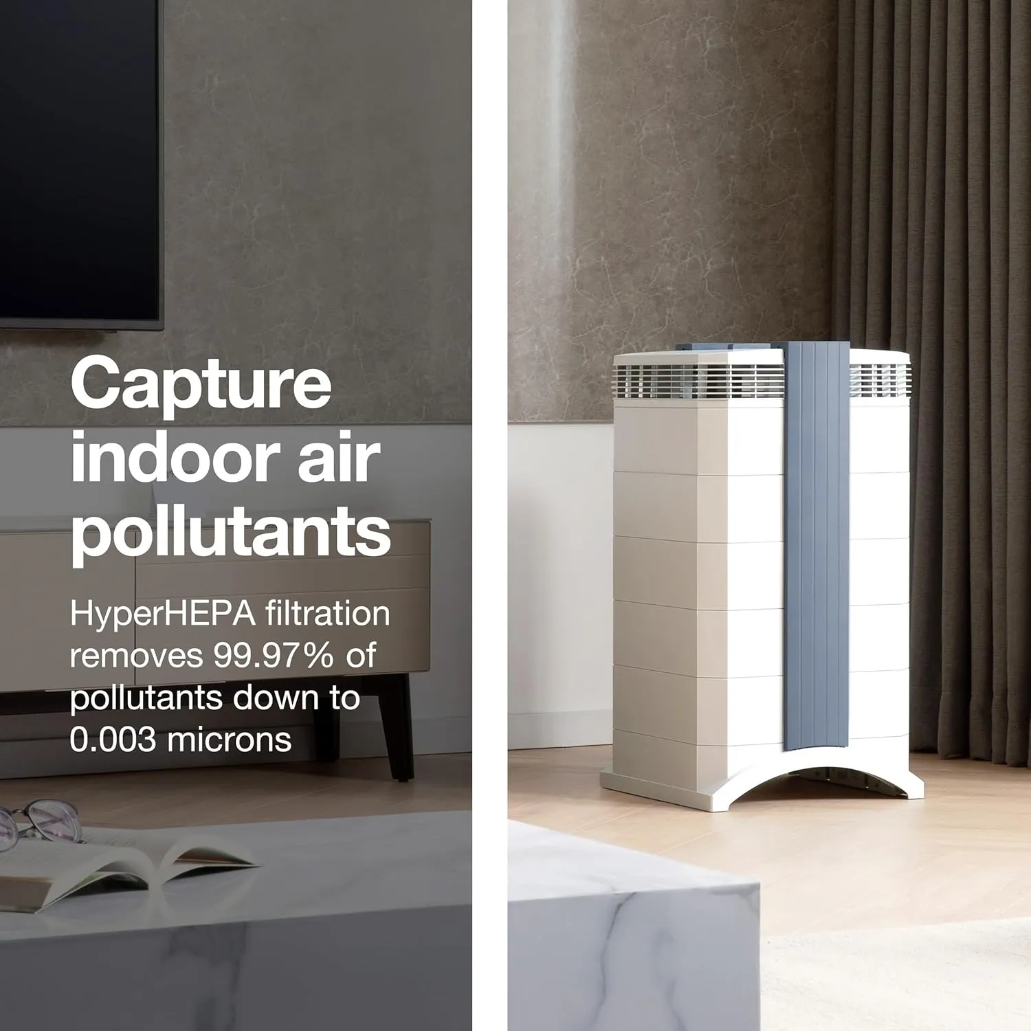 IQAir GC MultiGas XE Air Purifier - 3-Pack  Smart MultiGas Filtration for Spaces up to 3375 sq ft - Chemicals, Odors, VOCs, and Particles, Swiss Made, WiFi Enabled
