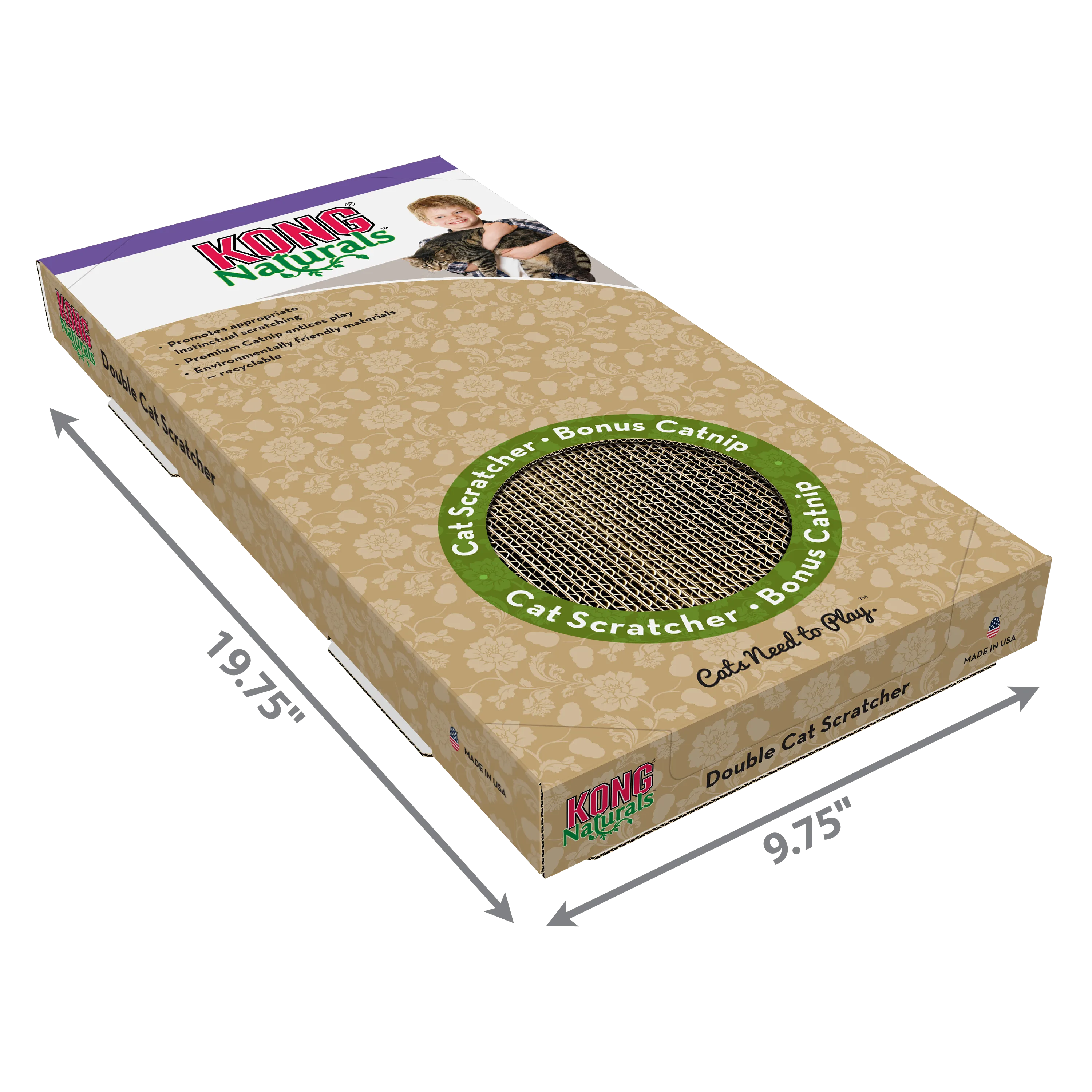Kong Naturals Cat Scratcher Double