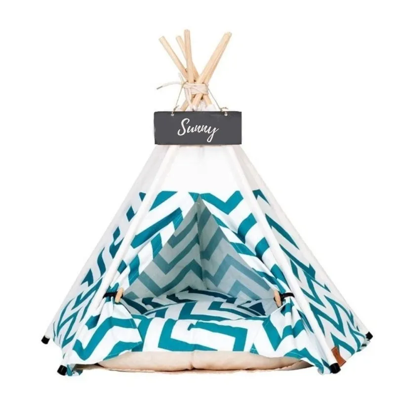 Large Dog Teepee with Removable Dog Bed Cushion