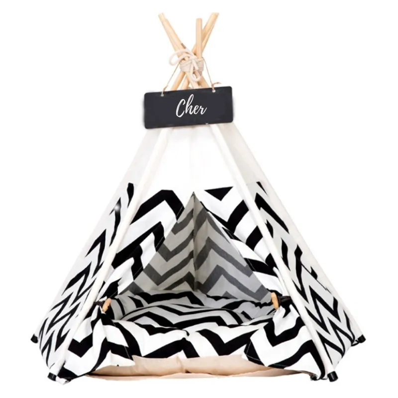 Large Dog Teepee with Removable Dog Bed Cushion