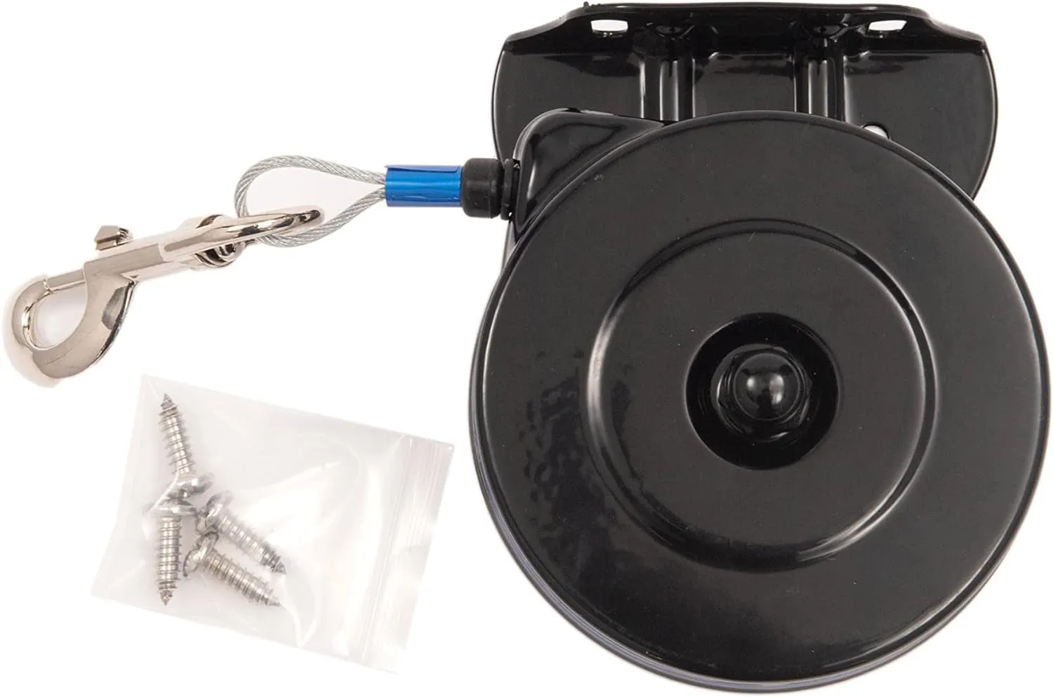 Lixit Bracket Mount and Stake Retractable Leash Tie Outs for Dogs (Bracket, Medium)