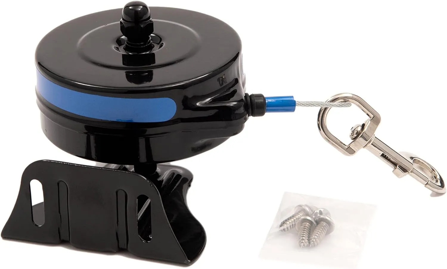 Lixit Bracket Mount and Stake Retractable Leash Tie Outs for Dogs (Bracket, Medium)