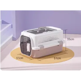 MaiShi Travel Pet Crate Open-top M - L51cm x B31cm x H35cm - Purple