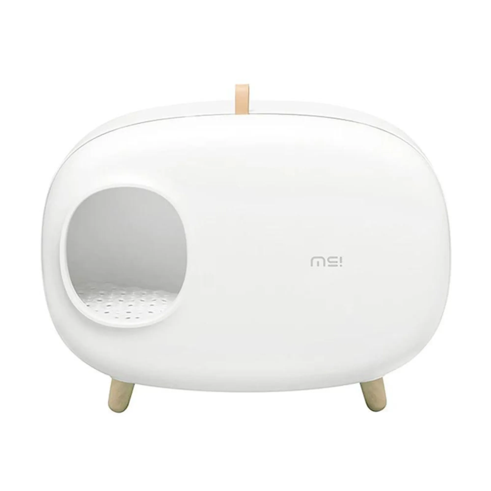 Makesure Cat Litter Box White