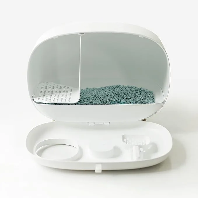 Makesure Cat Litter Box White