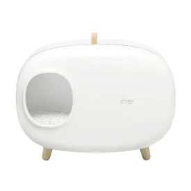 Makesure Cat Litter Box White
