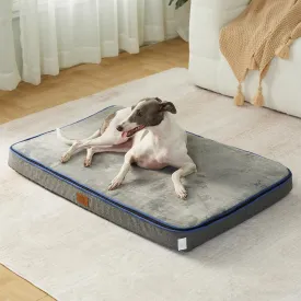 Memory Foam Large Dog Bed - 4 Thick Orthopedic Beds for Large Dogs - Waterproof Dog Bed with Removable Washable Cover & Wrap-Around Zipper - Ultimate Comfort and Easy Maintenance