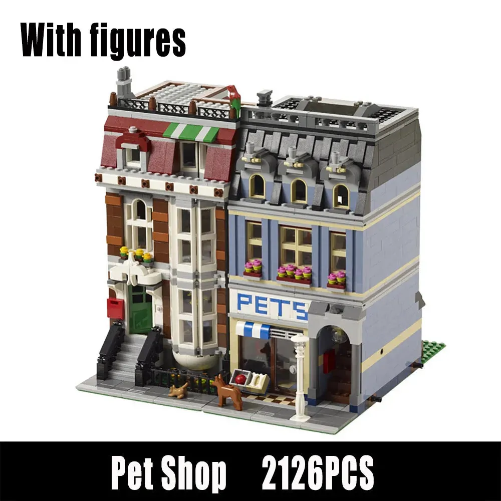 MOC Creator Expert City Pet Shop Store Bricks Toys EU