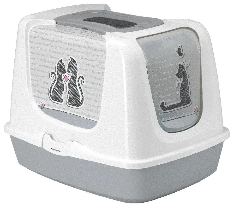 MODERNA Closed Litter Box Gray 22"