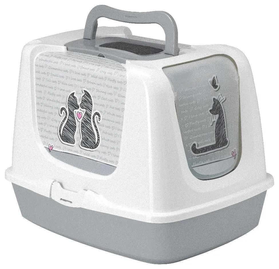 MODERNA Closed Litter Box Gray 22"