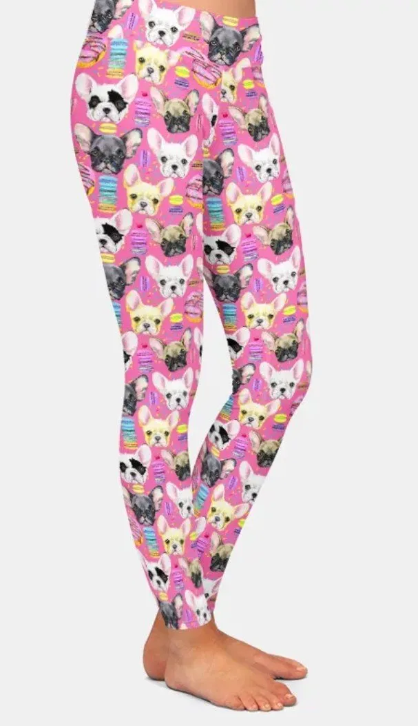 New French  Bulldog Frenchie Breed Ladies Leggings Perfect for Everything