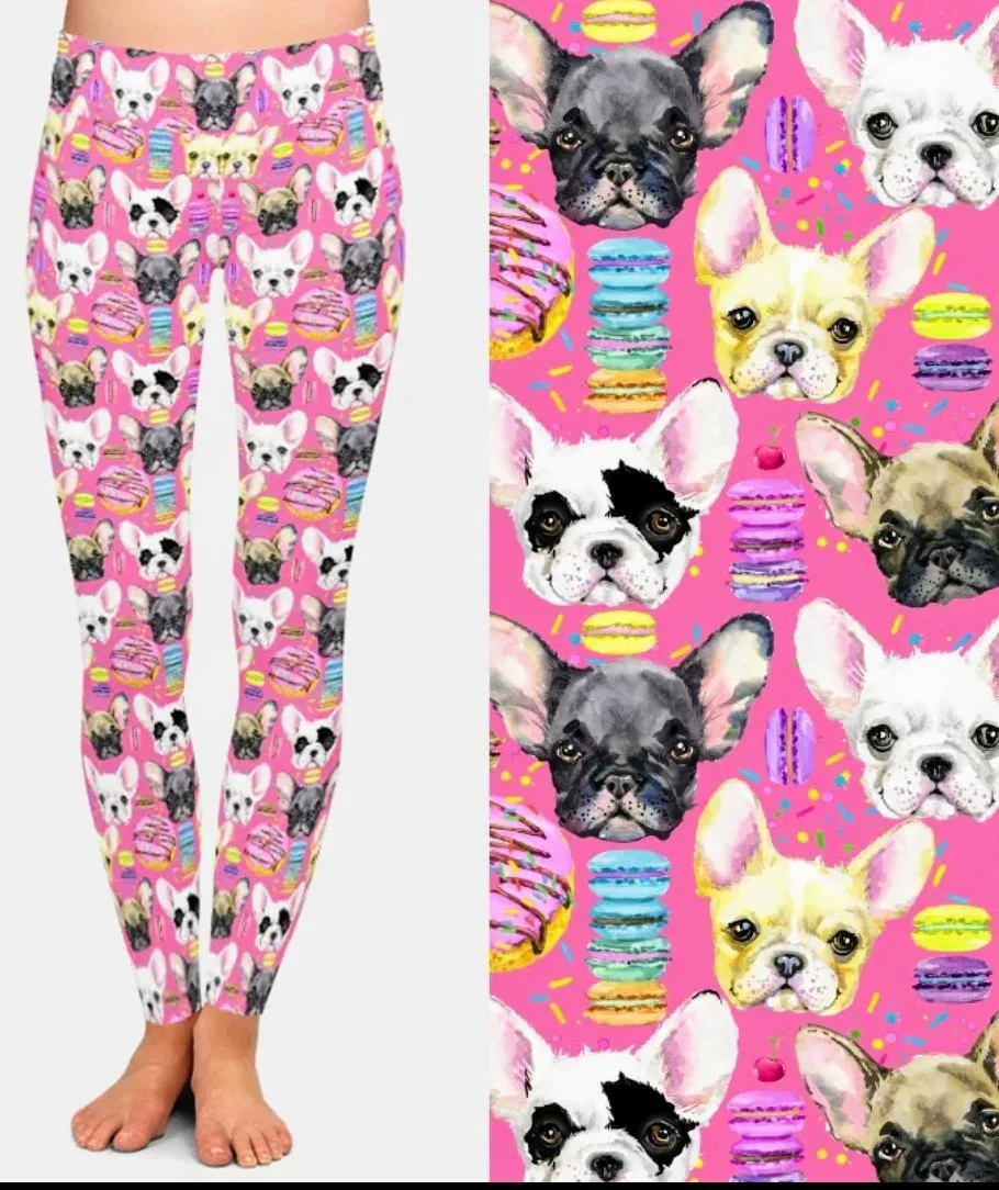 New French  Bulldog Frenchie Breed Ladies Leggings Perfect for Everything