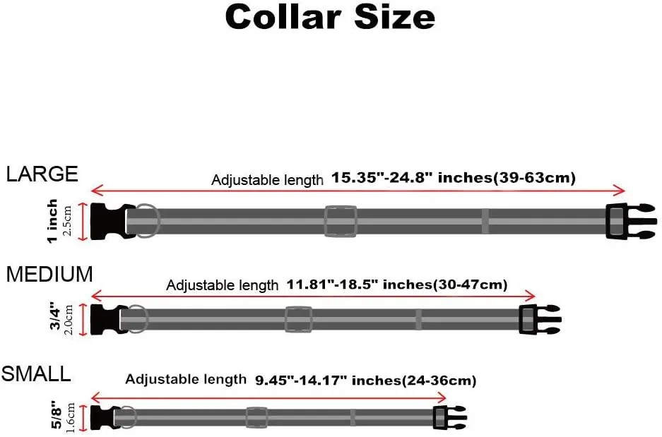 NIMBLE Dog Collar Waterproof Pet Collars Adjustable, Reflective, Durable Flex Poly Coated Nylon Basic Dog Collars 9 Colors in Size S/M/L (Light Blue, Small (9.45-14.17inches))