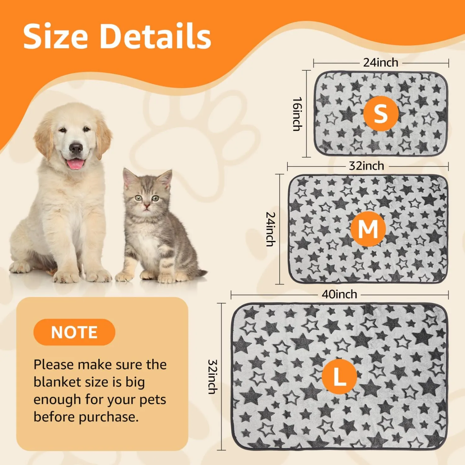 Nobleza Waterproof Dog Cat Blanket Set - 3PCS Warm Soft Pet Bedding for Sofa, Indoor Sleep, Furniture Protector, Outdoor Car - Puppy Winter Reversible Sherpa Fleece for Large Medium Small Pets