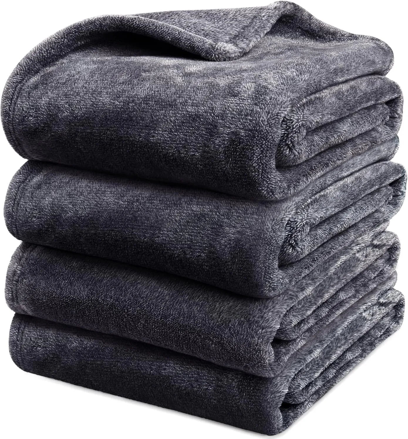 Onarway Dog Blanket Washable for Puppy: 4 Packs Dog Blankets 40x28 - Fluffy Soft Small Throw for Cat Puppy Kitten Dogs - Fleece Pet Blankets for Bed Sofa Car and Indoor - Purple