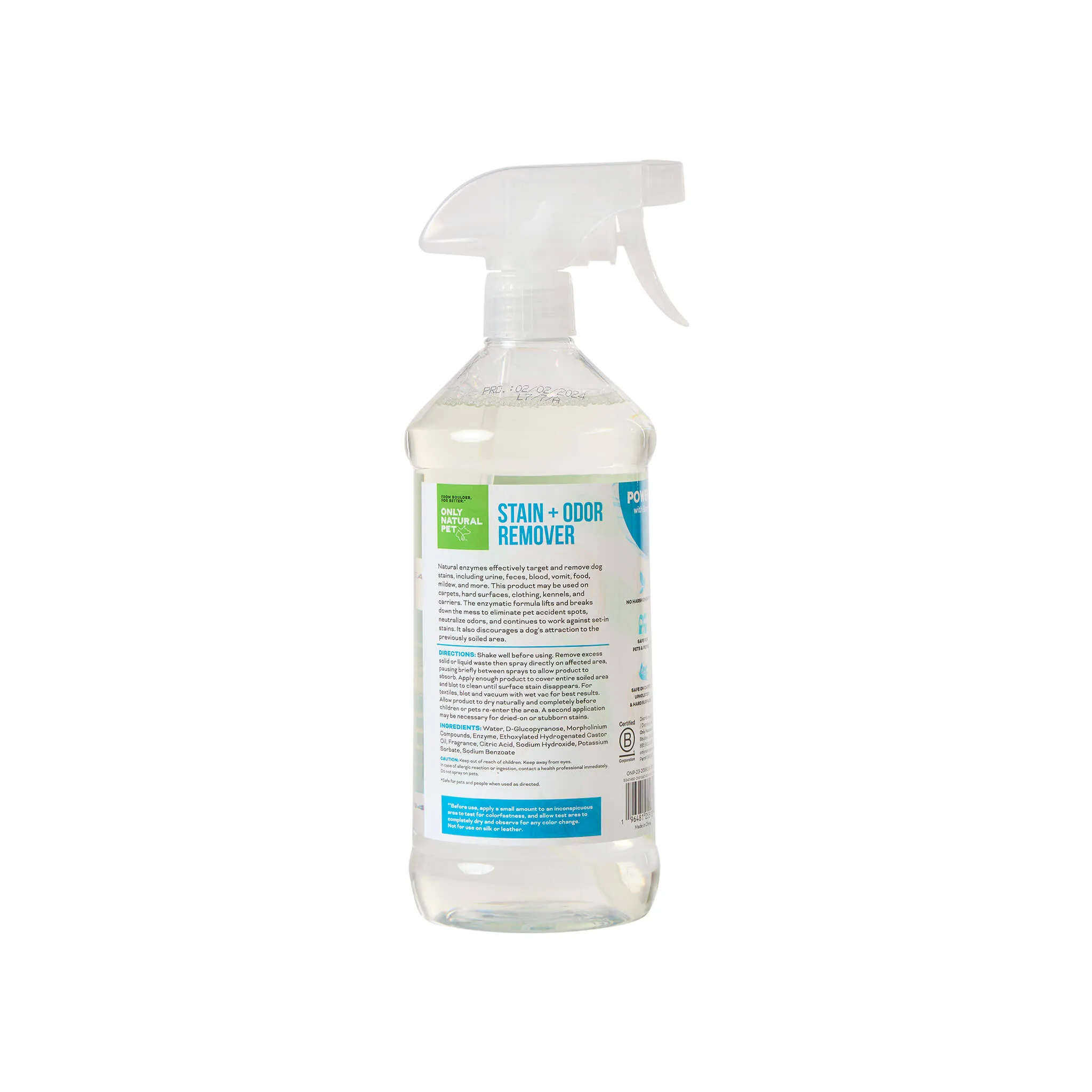 Only Natural Pet Dog Stain & Odor Remover Spray 32 oz