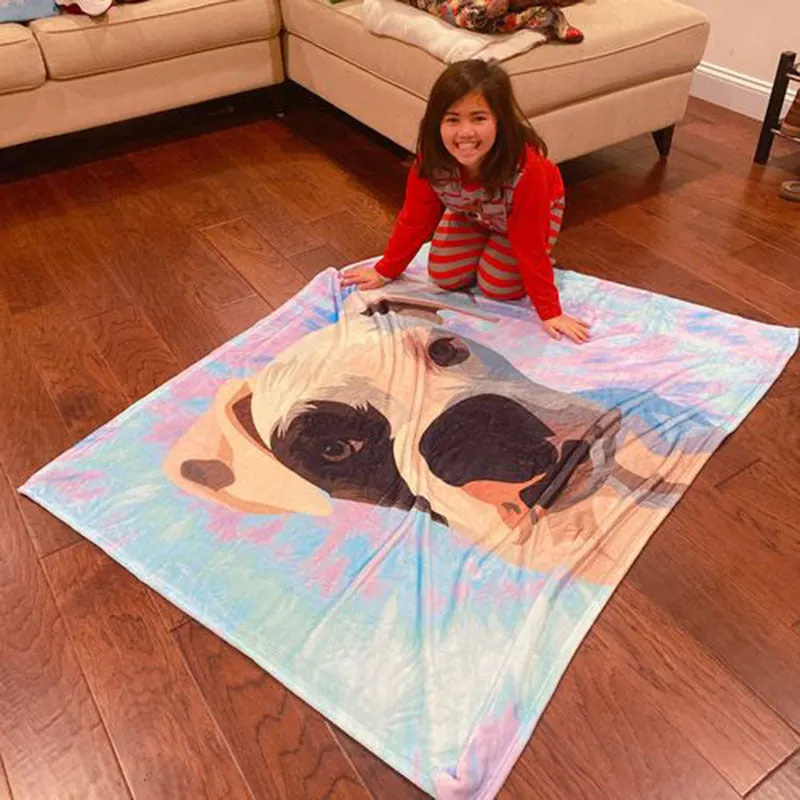 Pet Blankets Flannel Dog Blankets For Deep Sleep Thickening Cats And Cats
