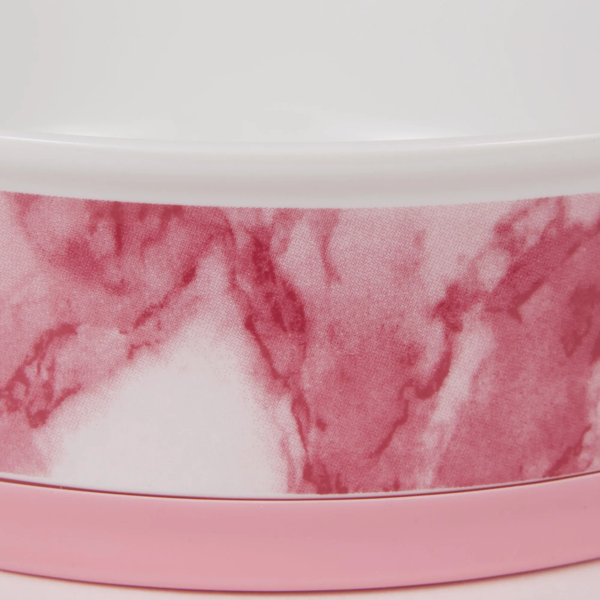 Pet Bowl Pink Marble Small 4.25Dx2H Set of 2