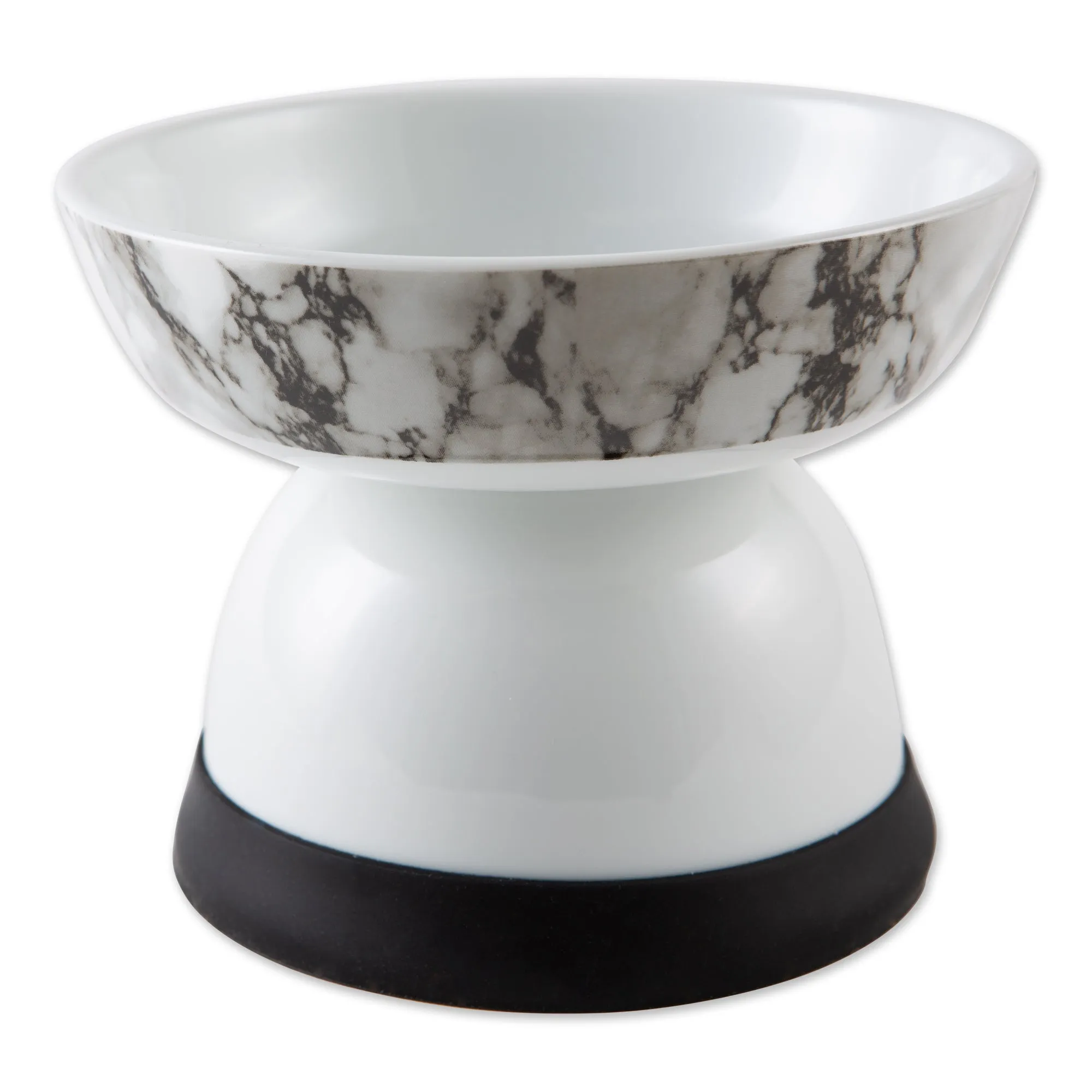 Pet Bowl Raised Marble Small 5.3Dx3.5H Set of 2